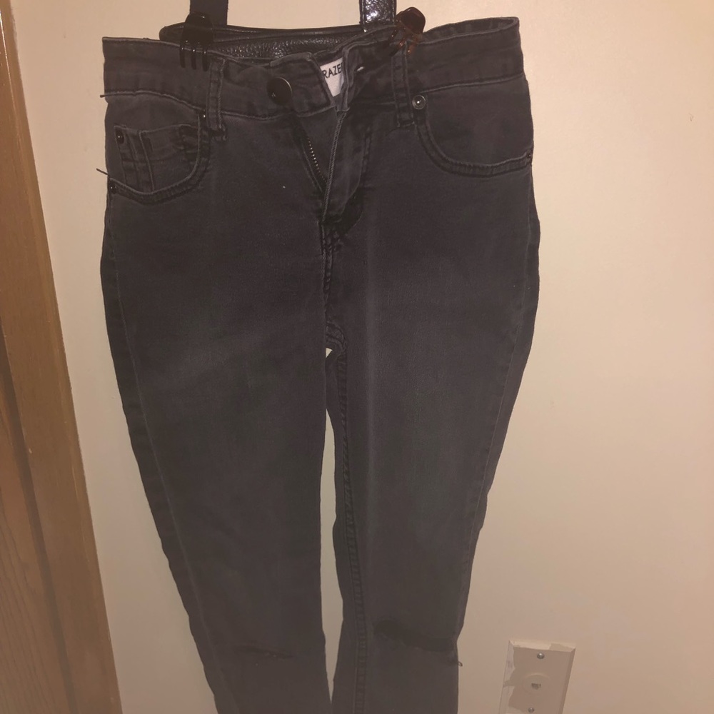 Black ripped jeans